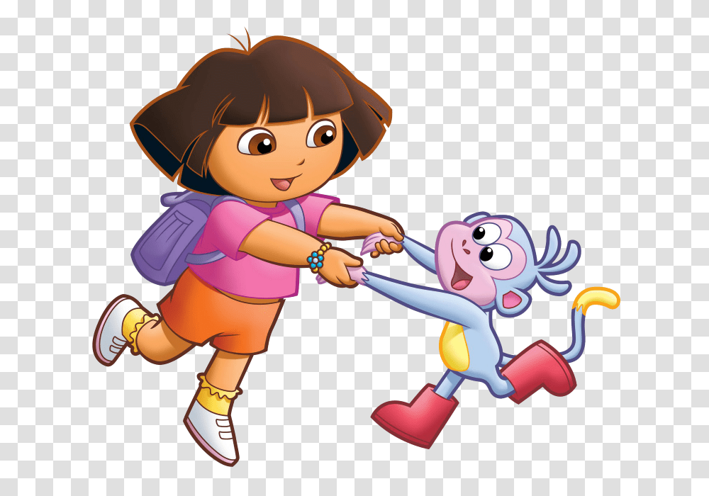 Cartoon Characters Dora The Explorer, Person, Human, Toy, Doll Transparent Png