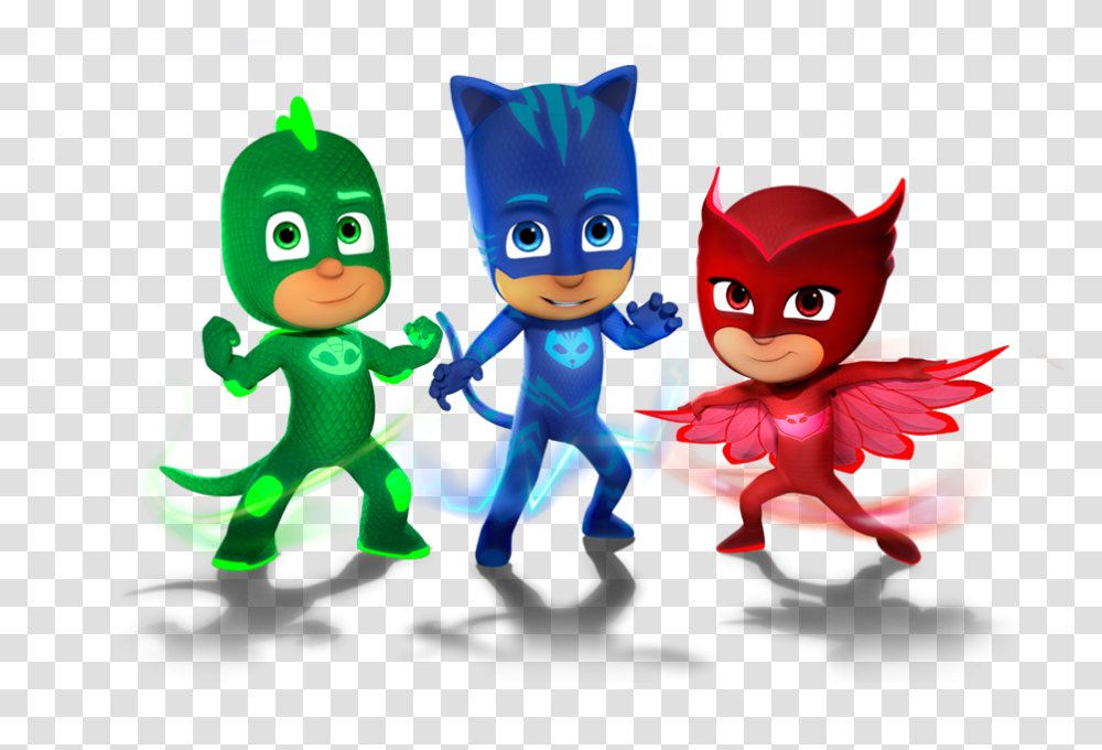Cartoon Characters Pj Masks, Light, Neon Transparent Png