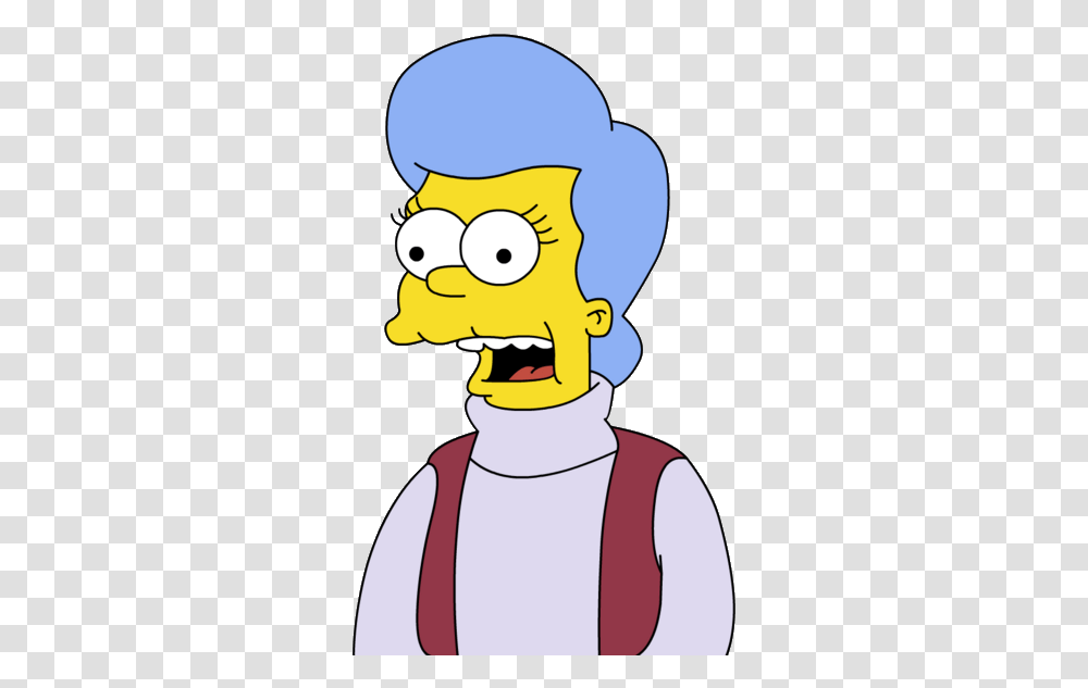Cartoon Characters Simpsons Pack Mona Simpson, Face, Label, Graphics, Food Transparent Png
