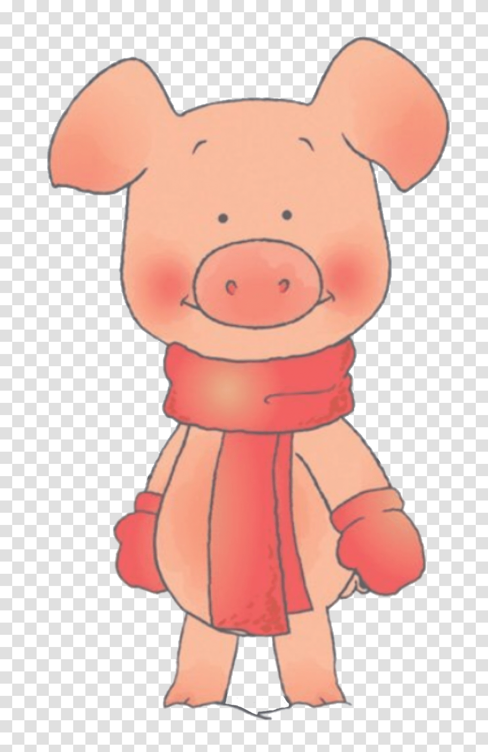 Cartoon Characters Wibbly Pig, Figurine, Hand, Mammal, Animal Transparent Png