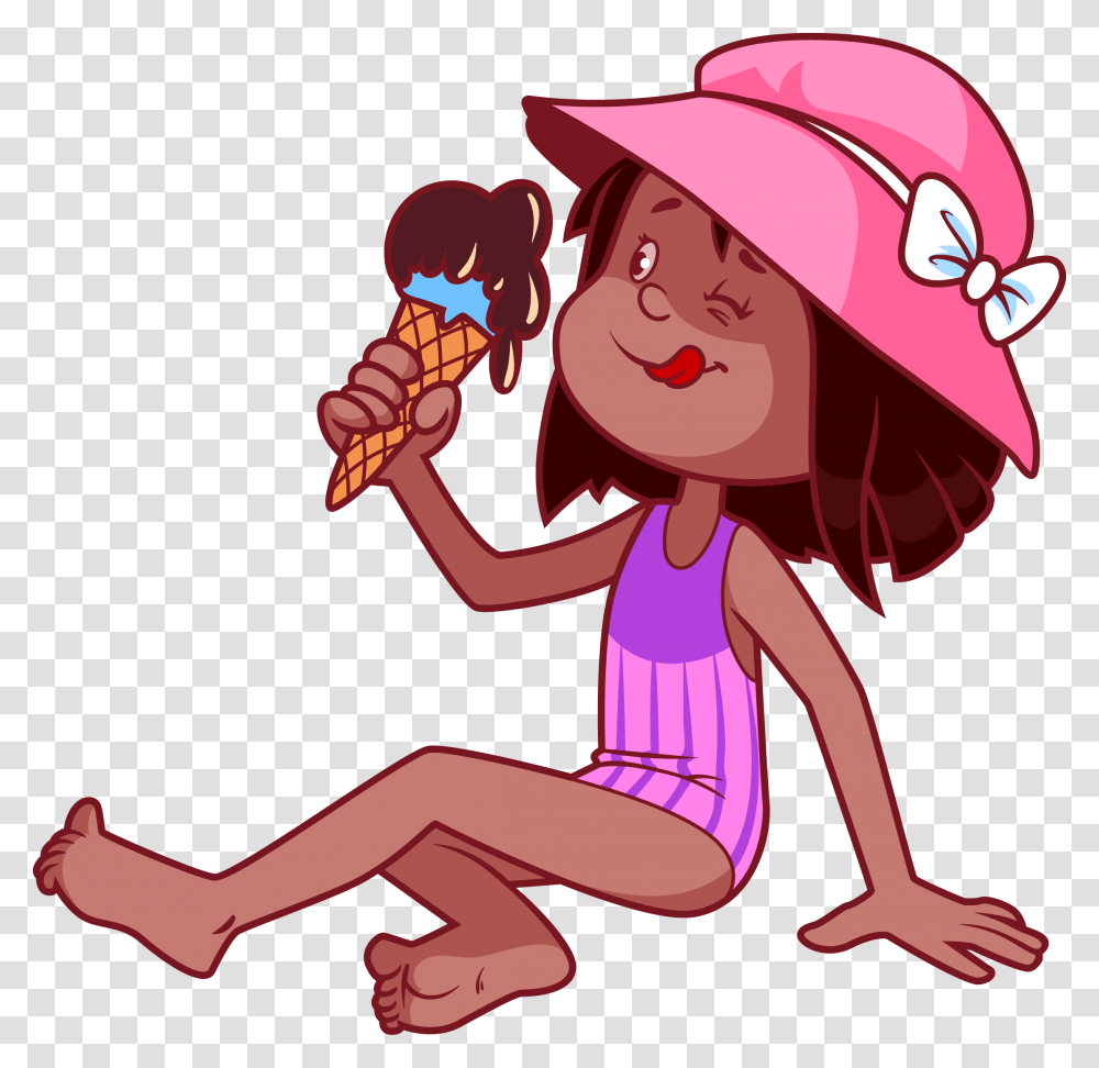 Cartoon Child Clip Art Eat Ice Cream Clipart, Female, Karaoke, Leisure Activities Transparent Png