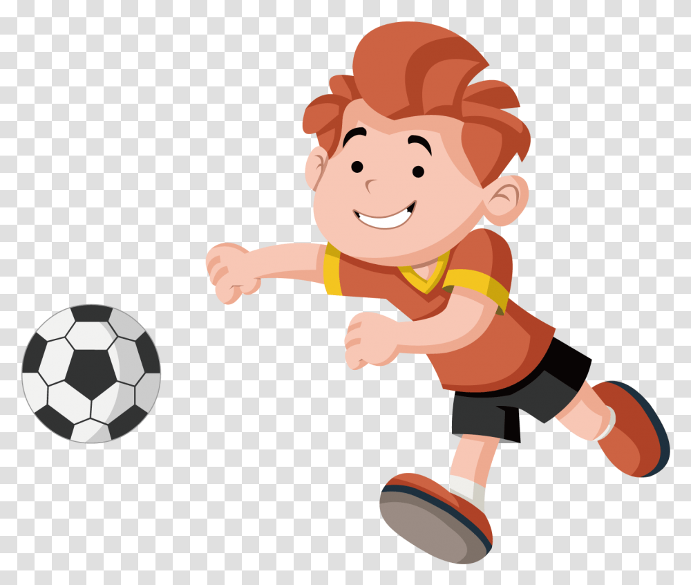 Cartoon Child Play Royalty Free, Soccer Ball, Football, Team Sport, Sports Transparent Png