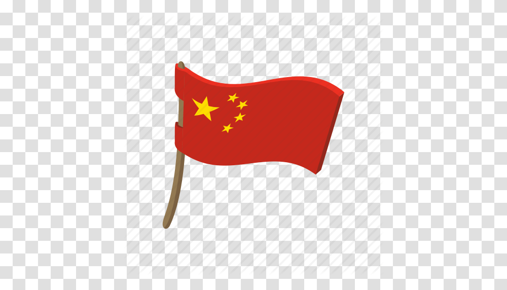 Cartoon China Flag Flying Landmark Nation National Icon, Apparel Transparent Png