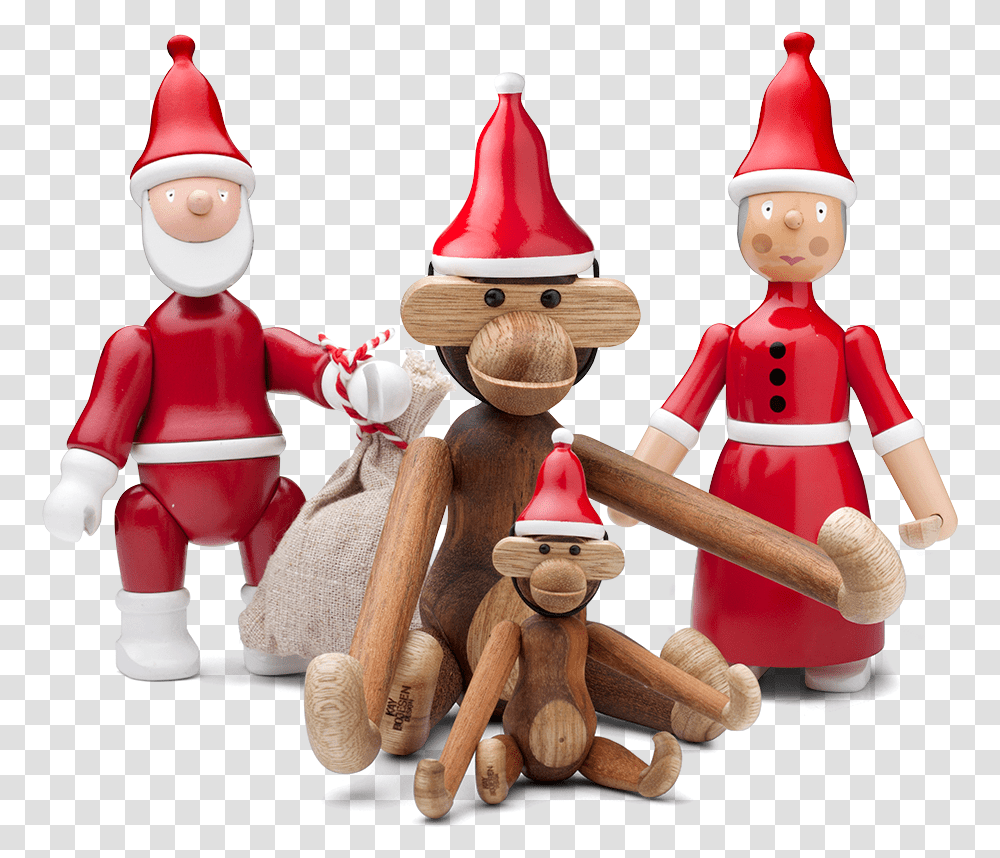 Cartoon Christmas Hat Santa S Cap Mini Red White Kay Kay Bojesen Christmas Poster, Doll, Toy, Figurine, Clothing Transparent Png