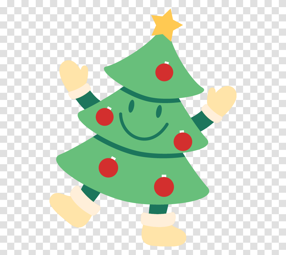 Cartoon Christmas Tree Christmas Tree, Plant, Ornament, Star Symbol, Birthday Cake Transparent Png