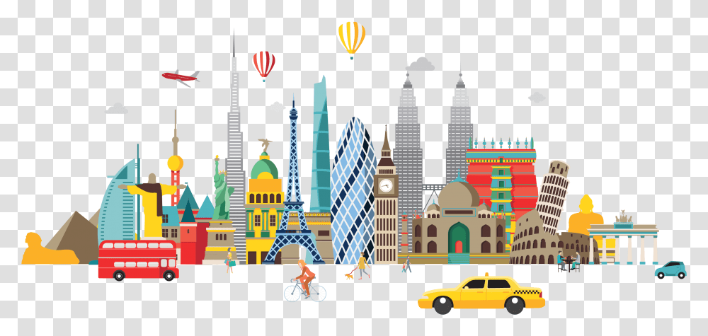 Cartoon City Building City Cartoon City Building, Dome, Architecture, Spire, Tower Transparent Png