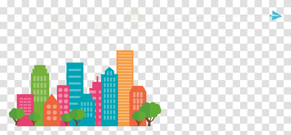 Cartoon City Skyline Real World Application Graphics, Urban, Building, High Rise Transparent Png
