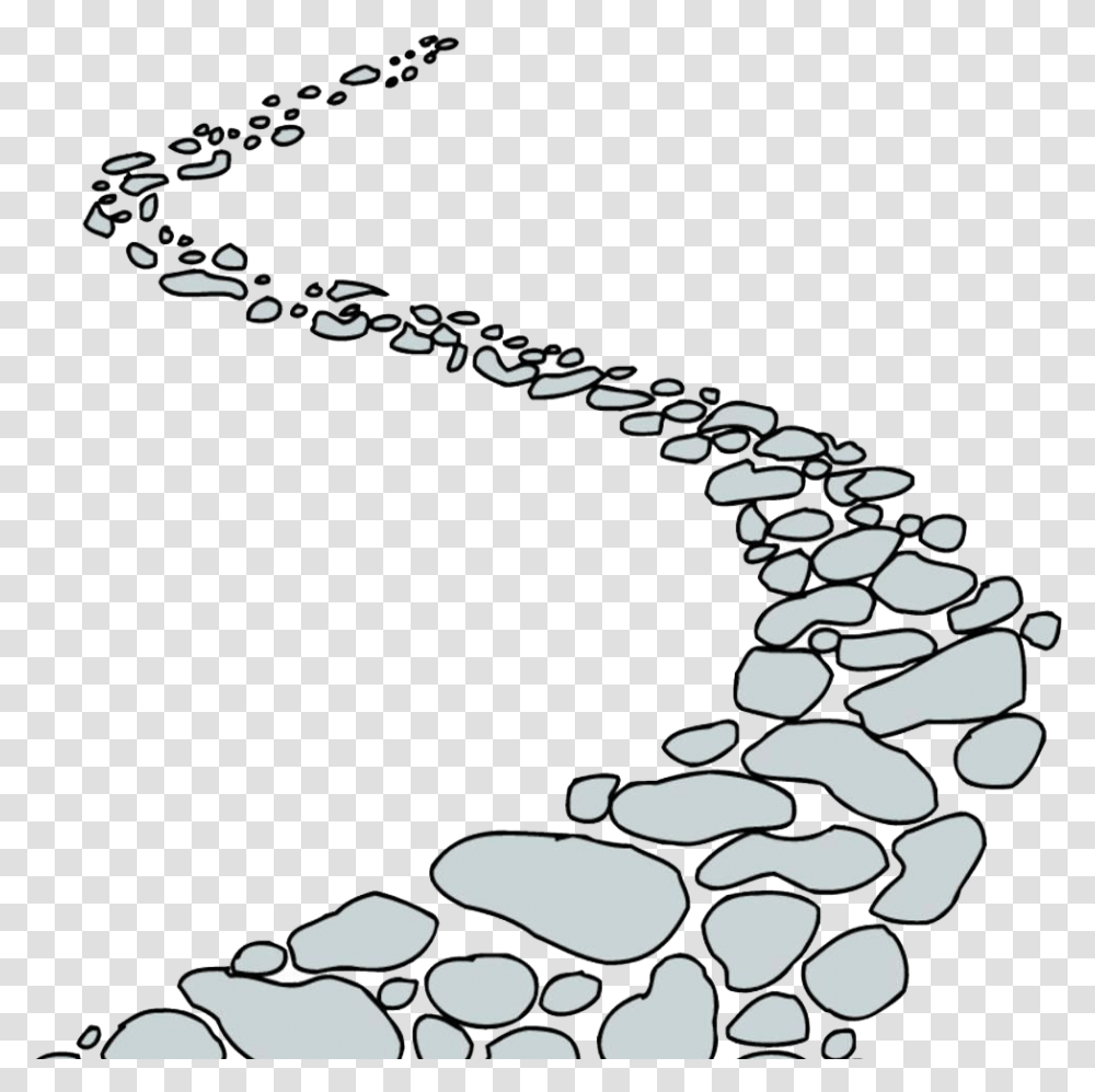 Cartoon Clip Art Curved Mountain Transprent Stone Path Cartoon, Nature, Pebble Transparent Png