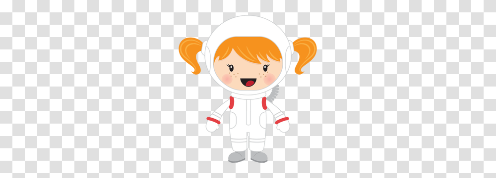 Cartoon Clip Art Girl, Astronaut, Toy Transparent Png