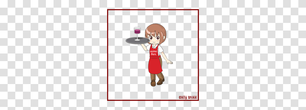 Cartoon Clip Art Girl, Person, Human, Waiter, Performer Transparent Png