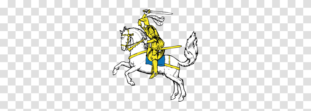 Cartoon Clip Arts, Person, Human, Knight, Horse Transparent Png