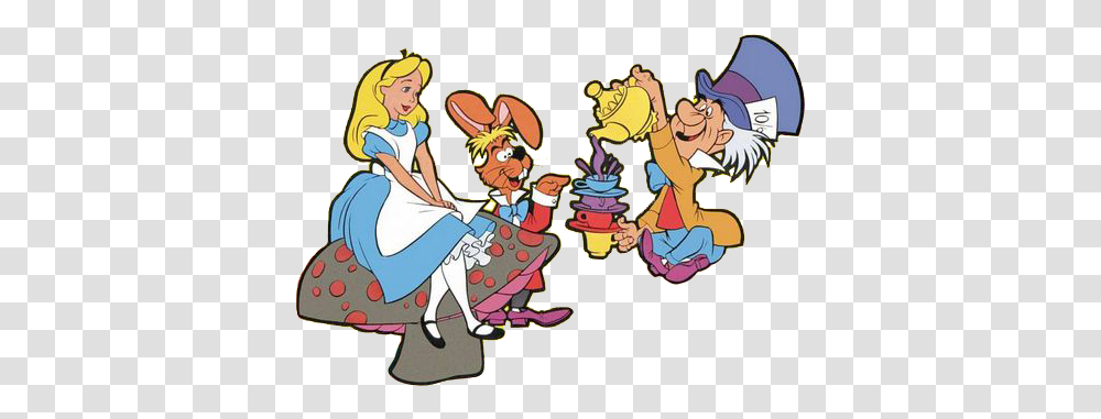 Cartoon Clipart Alices Adventures In Wonderland The Mad Hatter, Person, Comics, Book, People Transparent Png