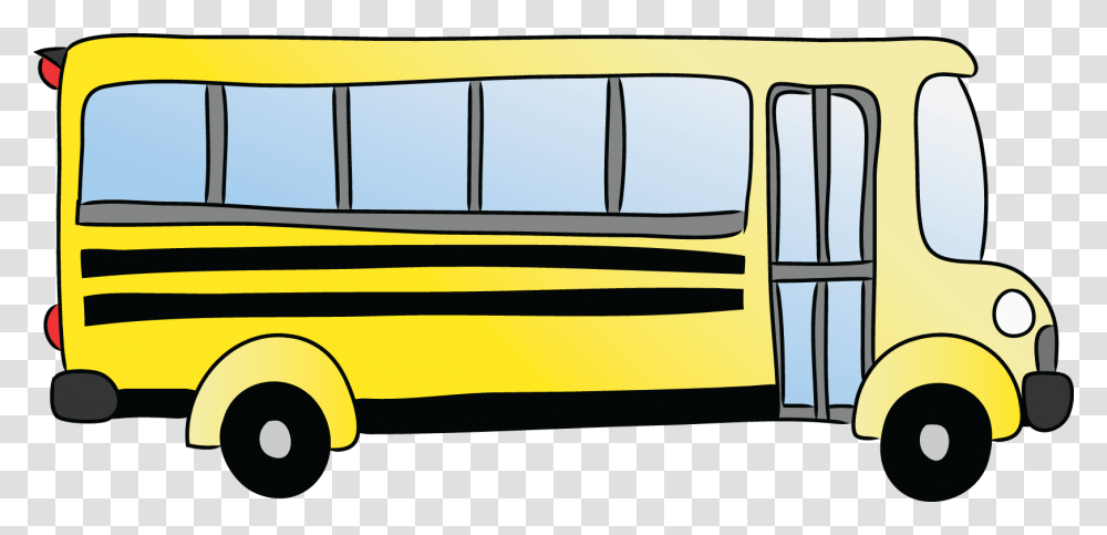 Cartoon Clipart Bus, Vehicle, Transportation, School Bus, Automobile Transparent Png