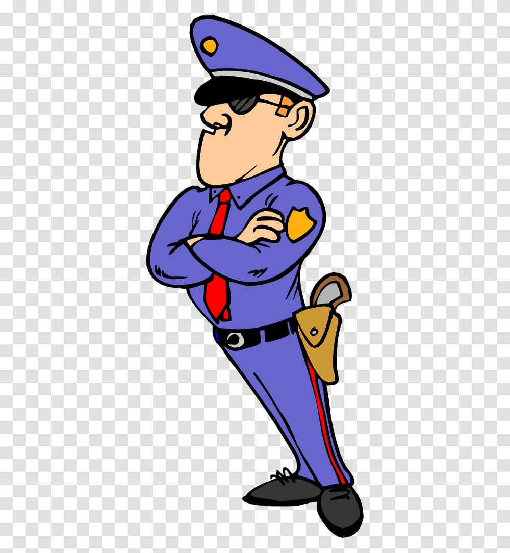 Cartoon Clipart Under Arrest A Book Of Police Jokes The Best Ever, Person, Outdoors, Helmet Transparent Png