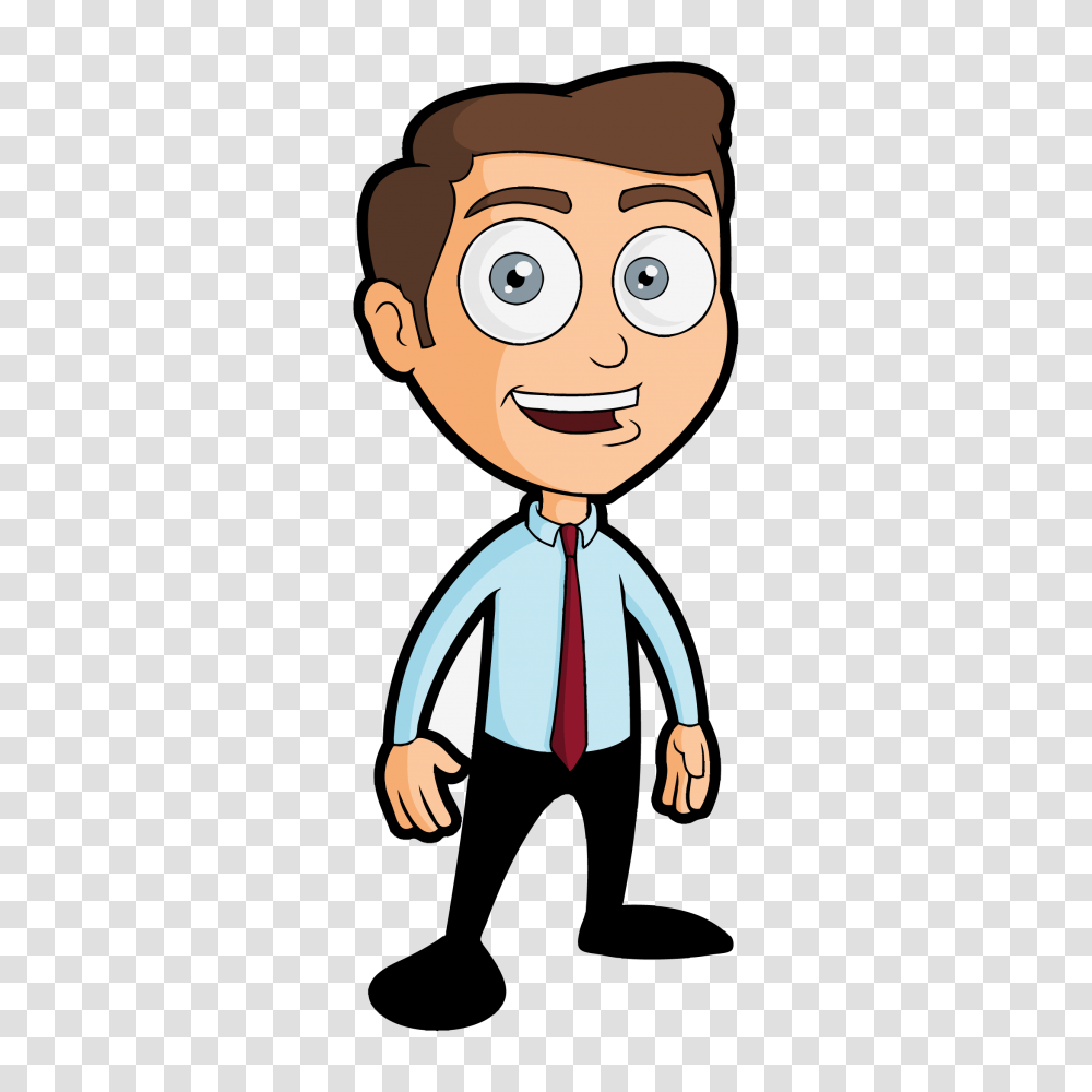 Cartoon Clipart Within Cartoon Clipart, Person, Performer, Tie, Accessories Transparent Png