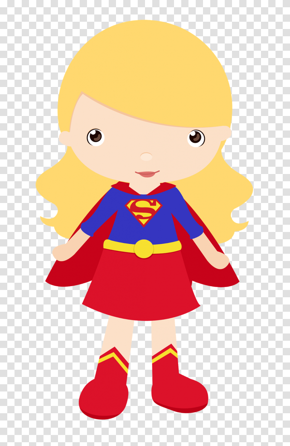 Cartoon Clipart Wonder Woman Batman Superman Super Heroinas Baby, Doll, Toy, Elf, Person Transparent Png