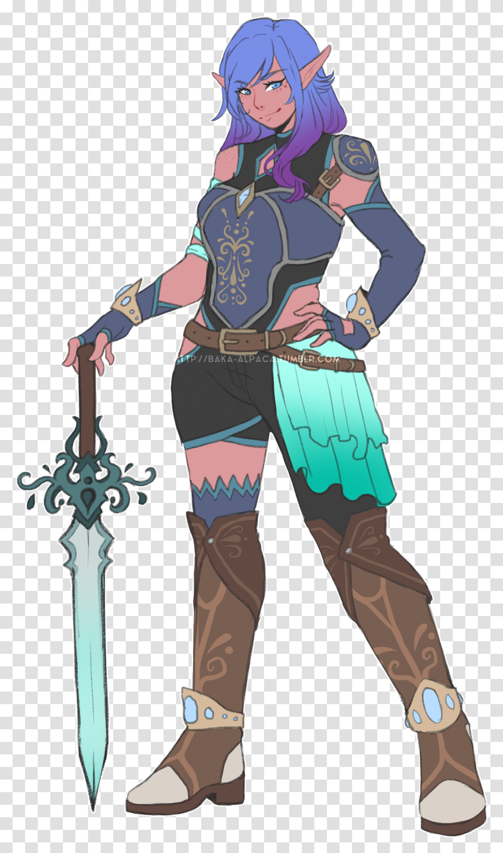 Cartoon, Person, Weapon, Blade Transparent Png