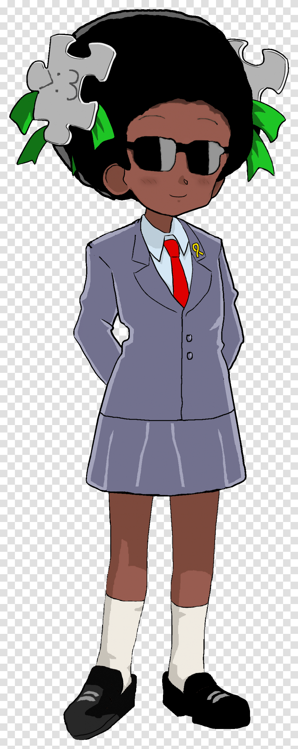 Cartoon, Suit, Overcoat, Sunglasses Transparent Png