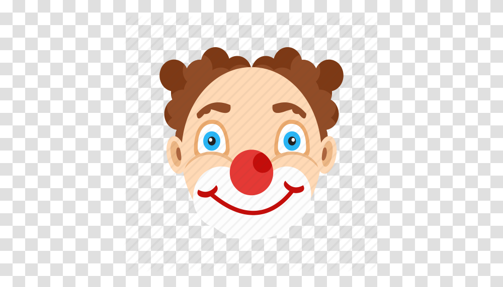 Cartoon Clown Clowns Face Funny Hair Wig Icon, Performer, Toy, Head, Leisure Activities Transparent Png