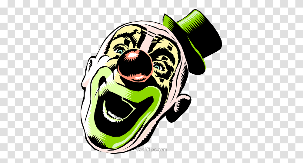 Cartoon Clown Royalty Free Vector Clip Art Illustration, Person, Human, Goggles, Accessories Transparent Png