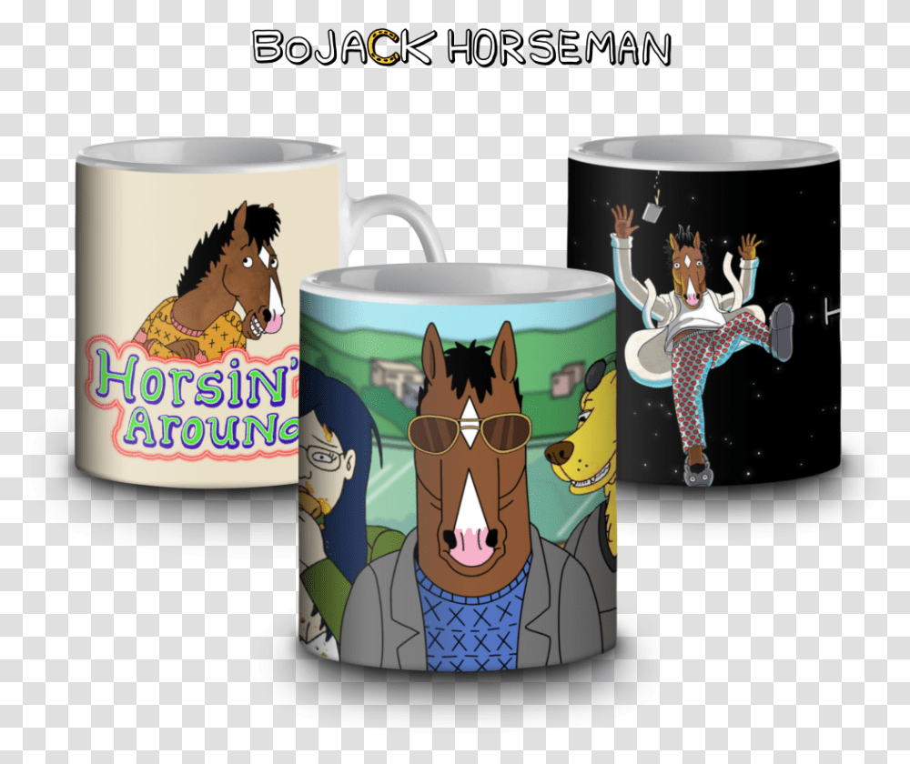 Cartoon, Coffee Cup, Person, Human, Horse Transparent Png