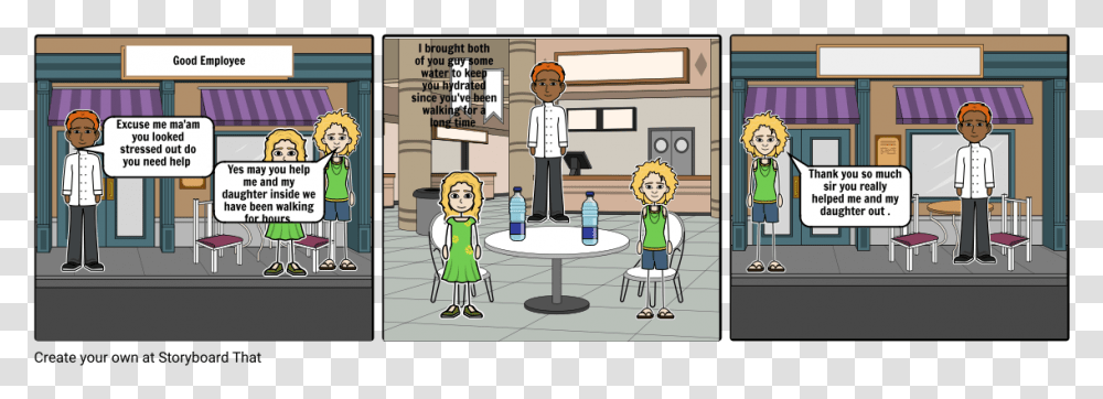 Cartoon, Comics, Book, Person, Cafeteria Transparent Png