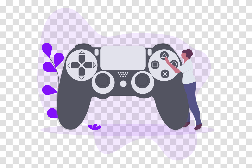 Cartoon Controller Hey There Ps4 Controller Icon Problems Of Video Gaming Industry, Electronics, Joystick Transparent Png