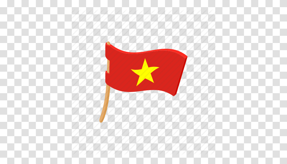 Cartoon Country Flag Nation National Sign Vietnam Icon, American Flag, Apparel Transparent Png