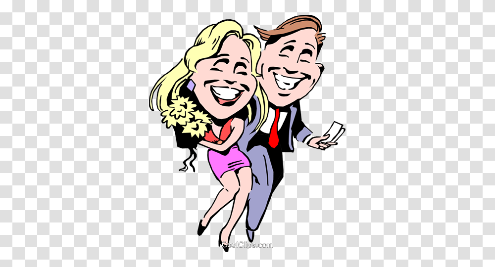 Cartoon Couple On A Date Royalty Free Vector Clip Art Illustration, Person, Performer, Face, Female Transparent Png