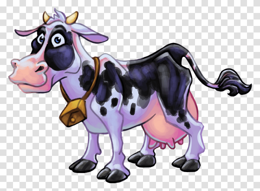 Cartoon, Cow, Cattle, Mammal, Animal Transparent Png