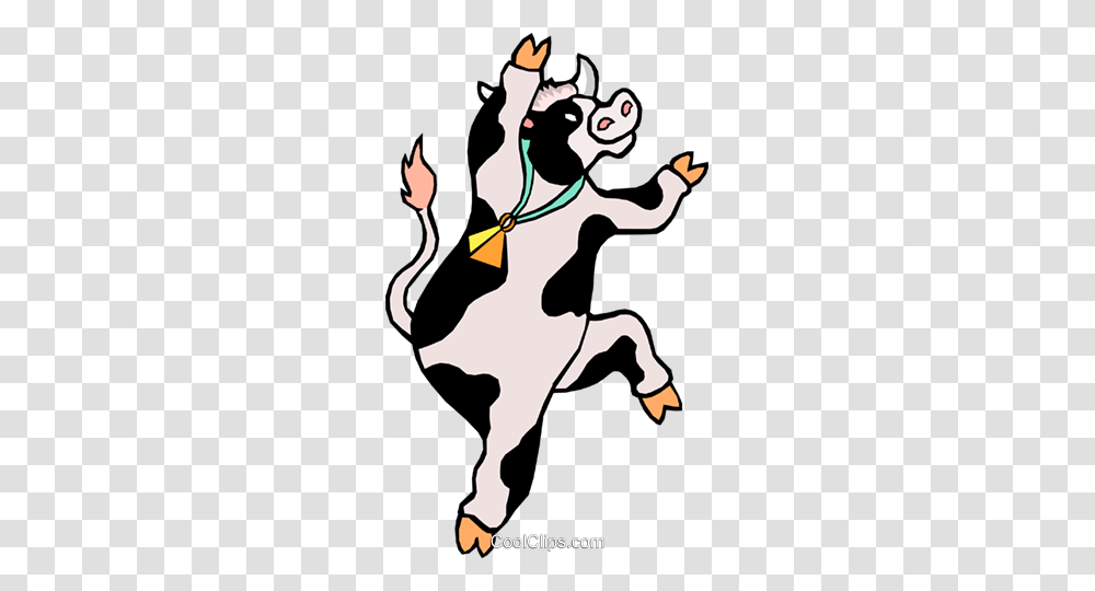 Cartoon Cow Royalty Free Vector Clip Art Illustration, Cattle, Mammal, Animal, Dairy Cow Transparent Png