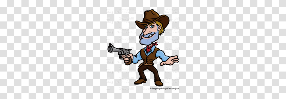 Cartoon Cowboy Boots Clipart, Person, Hat Transparent Png