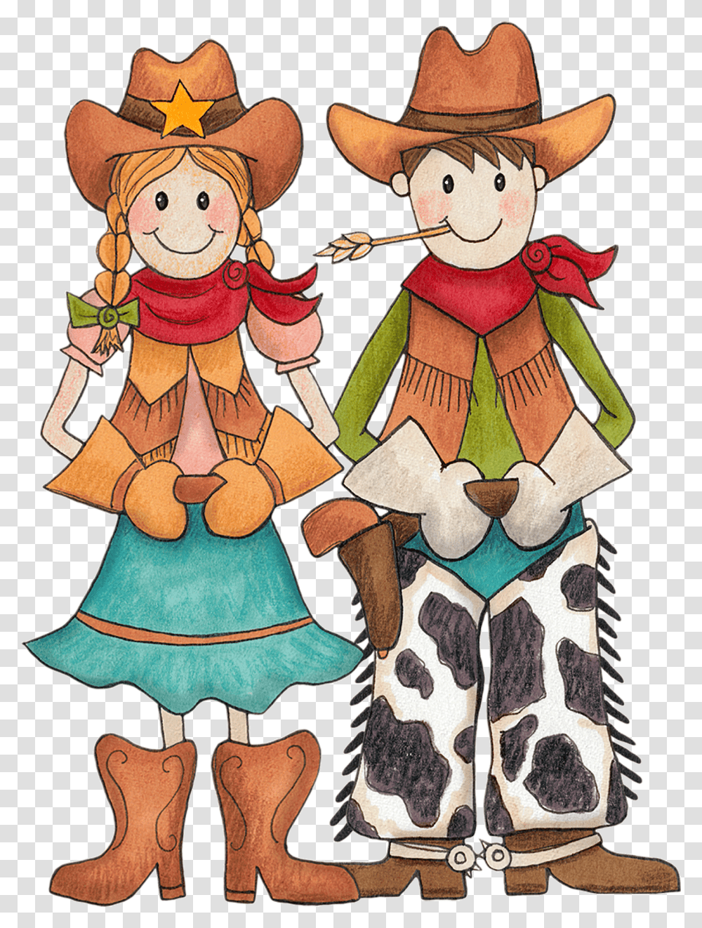 Cartoon Cowboy Hat Cowboy Kate Hadfield, Pattern, People, Person Transparent Png