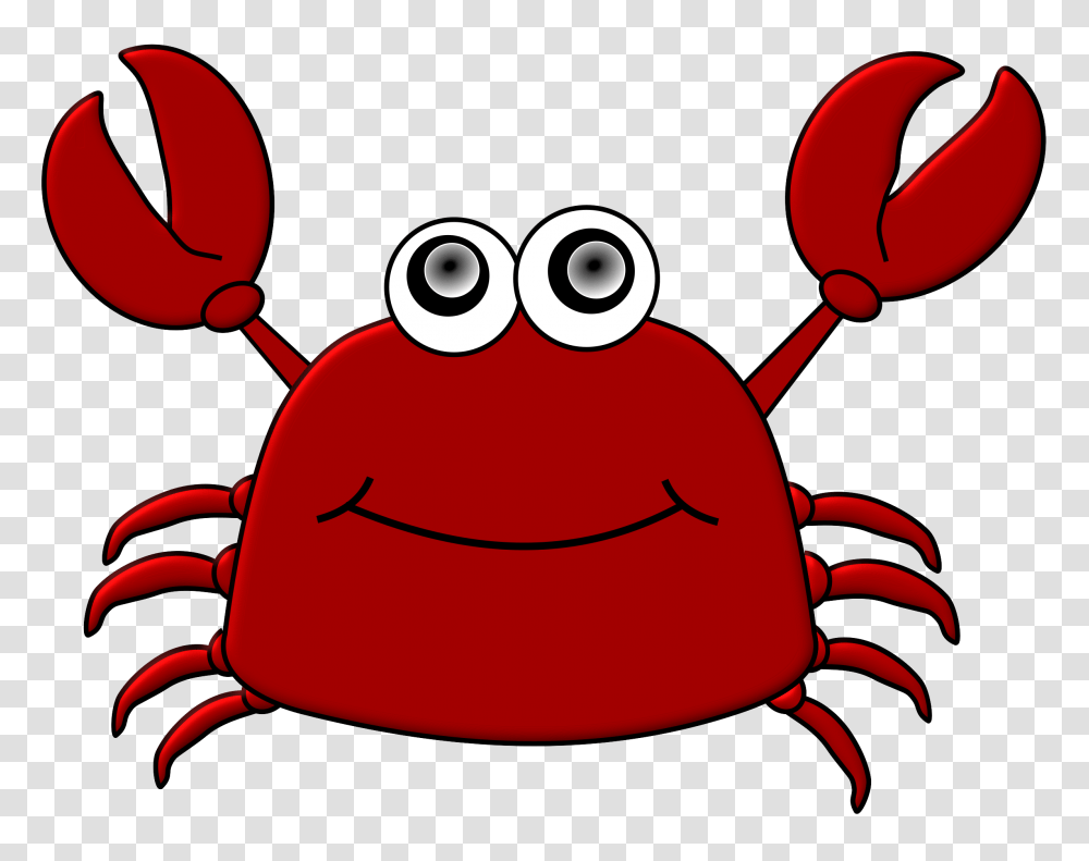 Cartoon Crab Icons, Seafood, Sea Life, Animal Transparent Png