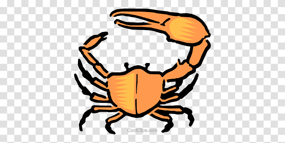 Cartoon Crab Royalty Free Vector Clip Art Illustration, Sea Life, Animal, Seafood, Person Transparent Png