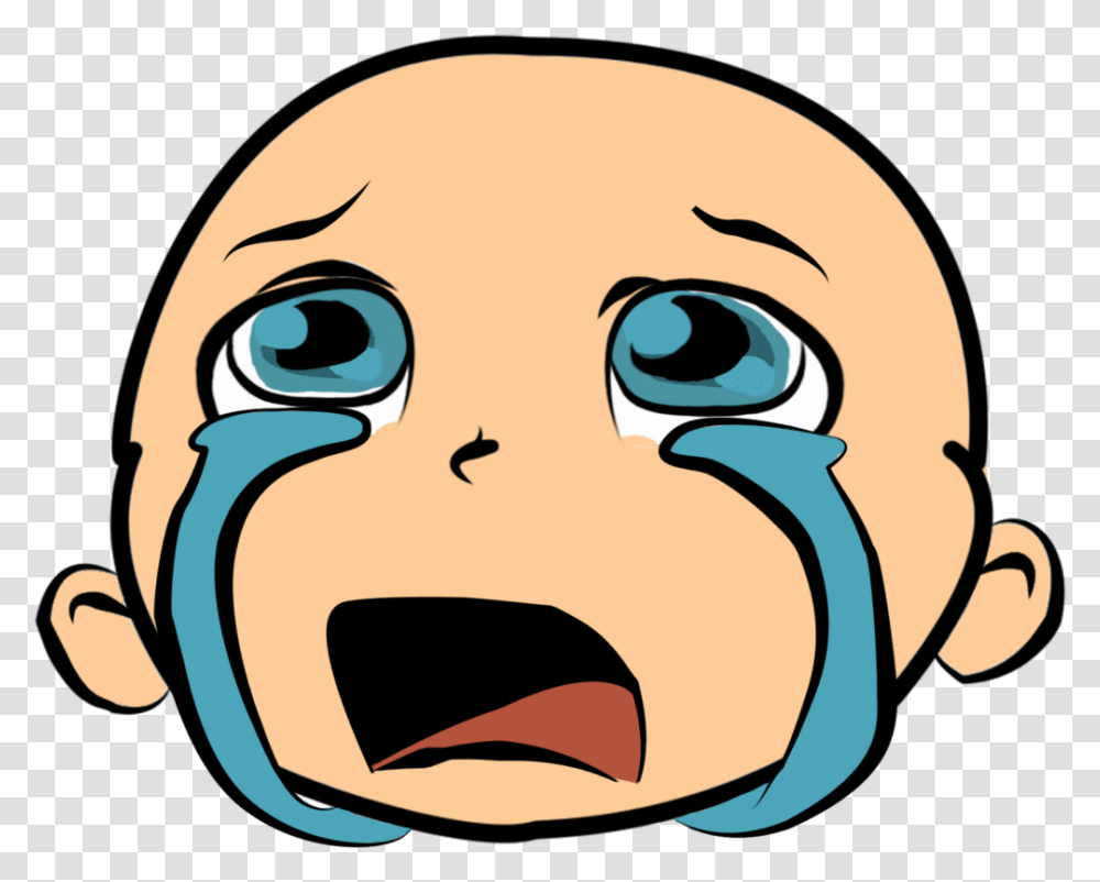 Cartoon Crying Face Crying Baby Face Cartoon, Head, Teeth, Mouth Transparent Png