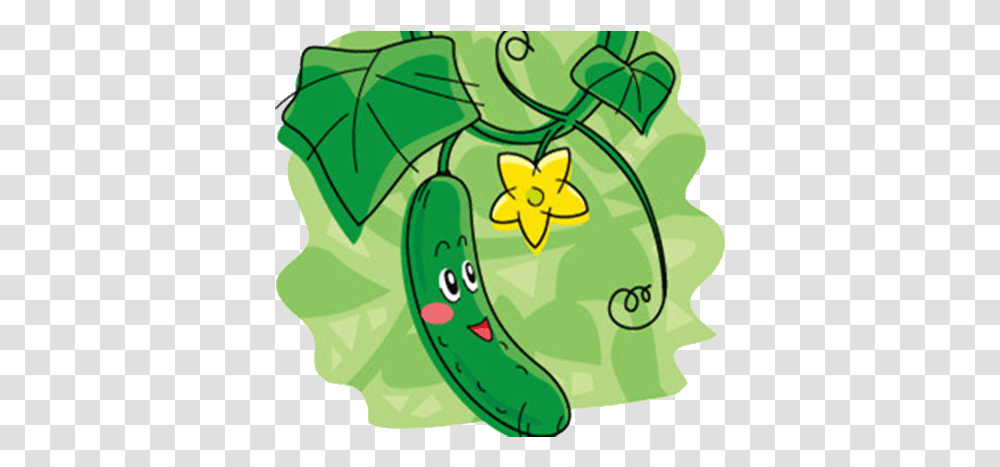 Cartoon Cucumber Plant, Food, Relish, Vegetable, Pickle Transparent Png