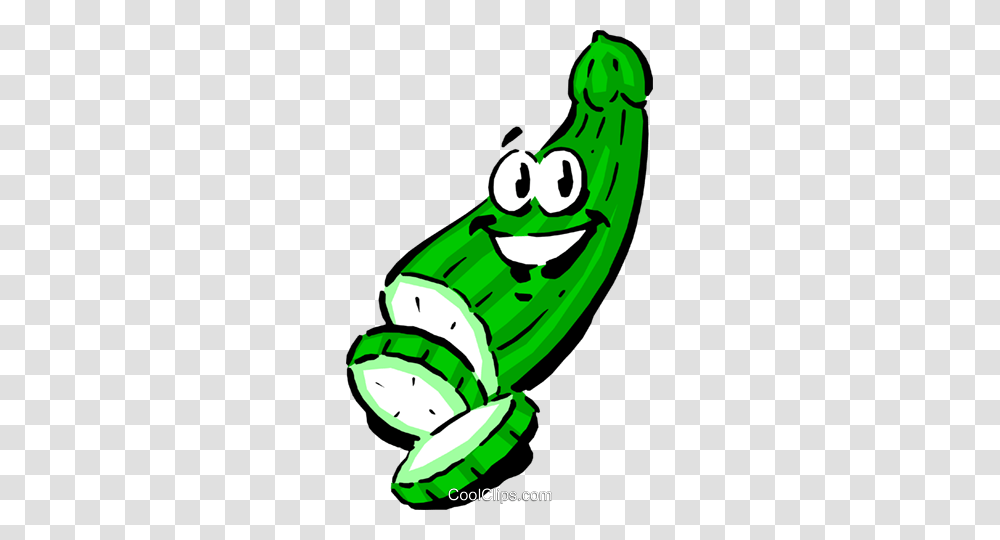 Cartoon Cucumber Royalty Free Vector Clip Art Illustration, Plant, Vegetable, Food, Produce Transparent Png