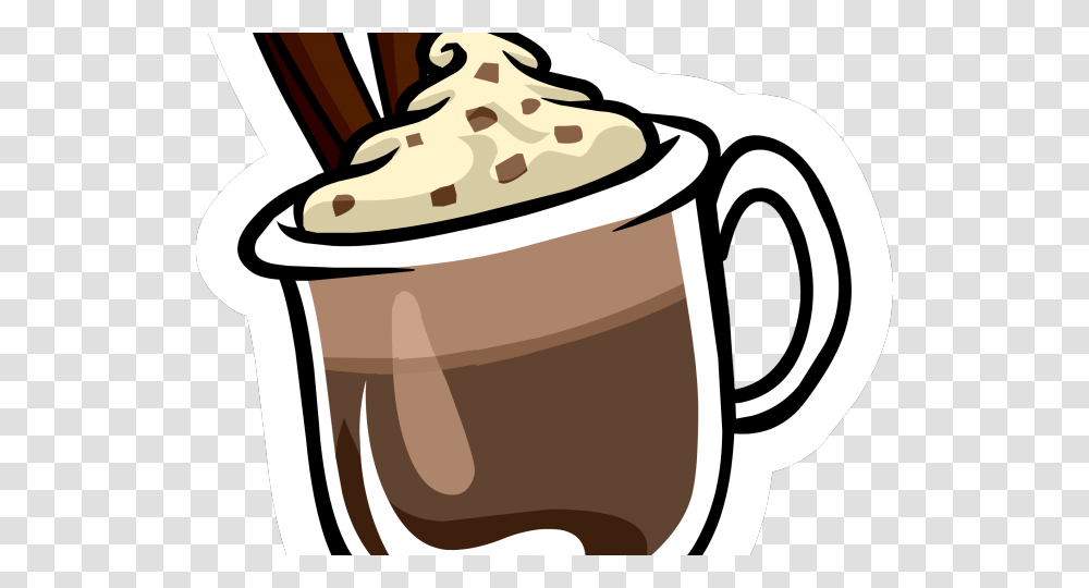 Cartoon Cup Hot Chocolate, Cream, Dessert, Food, Creme Transparent Png