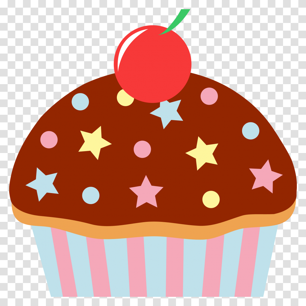 Cartoon Cupcake, Cream, Dessert, Food, Creme Transparent Png