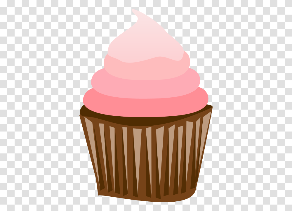 Cartoon Cupcake Dcoration Rose Transparents Stickpng Cupcake Clipart Free, Cream, Dessert, Food, Creme Transparent Png