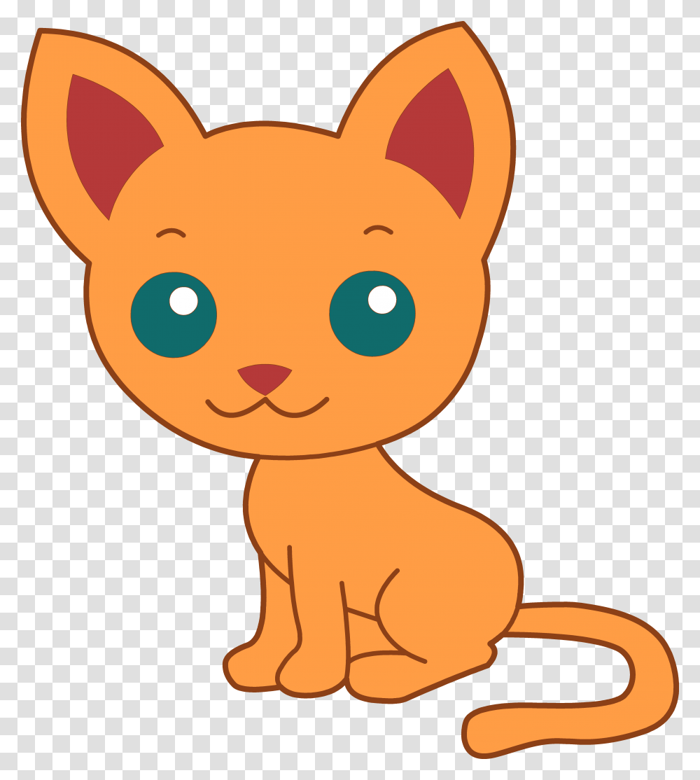Cartoon Cute Cats Cute Orange Kitty Cat Cat Cartoon, Outdoors, Baby, Nature Transparent Png