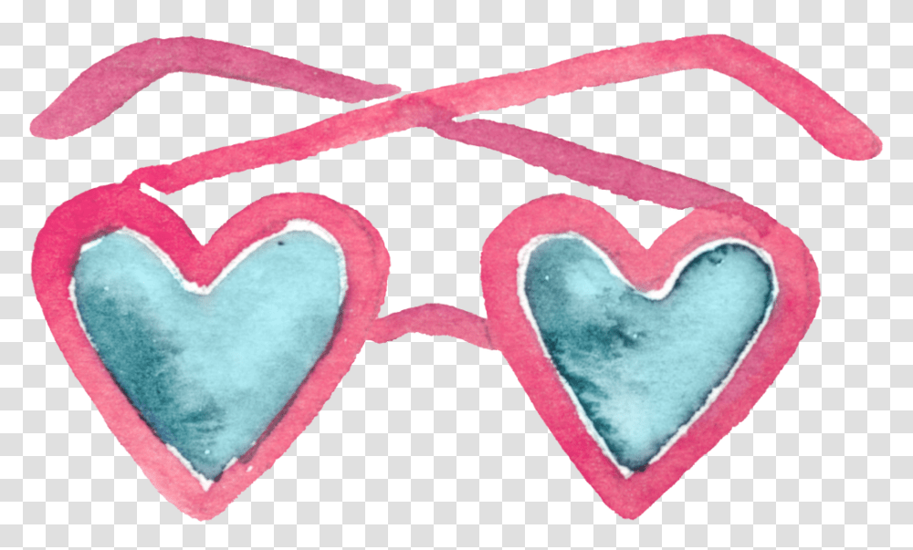 Cartoon Cute Heart Shaped Glasses Free Download, Rug, Photo Booth Transparent Png