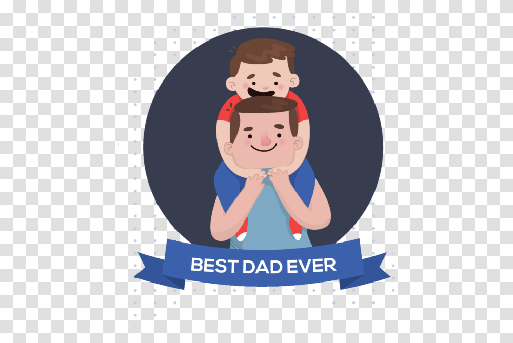 Cartoon Dad Kartun Happy Father's Day, Advertisement, Poster, Flyer, Paper Transparent Png