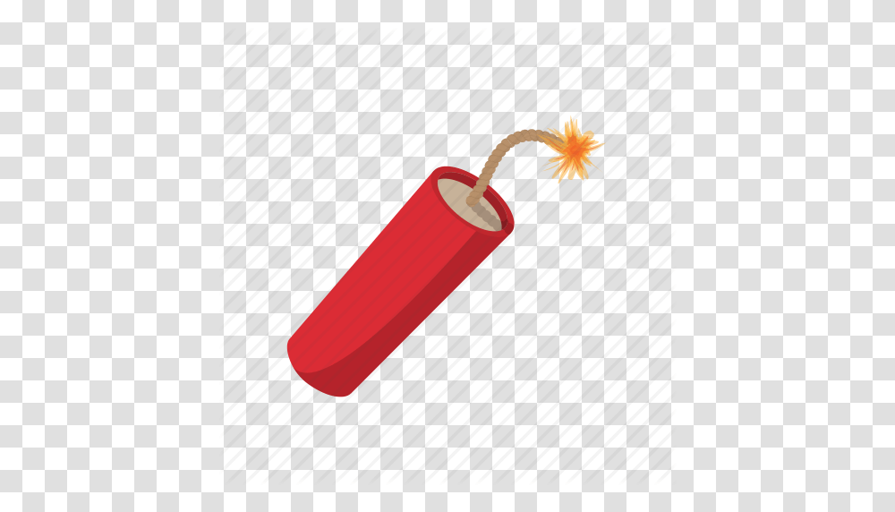Cartoon Danger Destruction Dynamite Explosive Fuse Red Icon, Weapon, Weaponry, Bomb Transparent Png