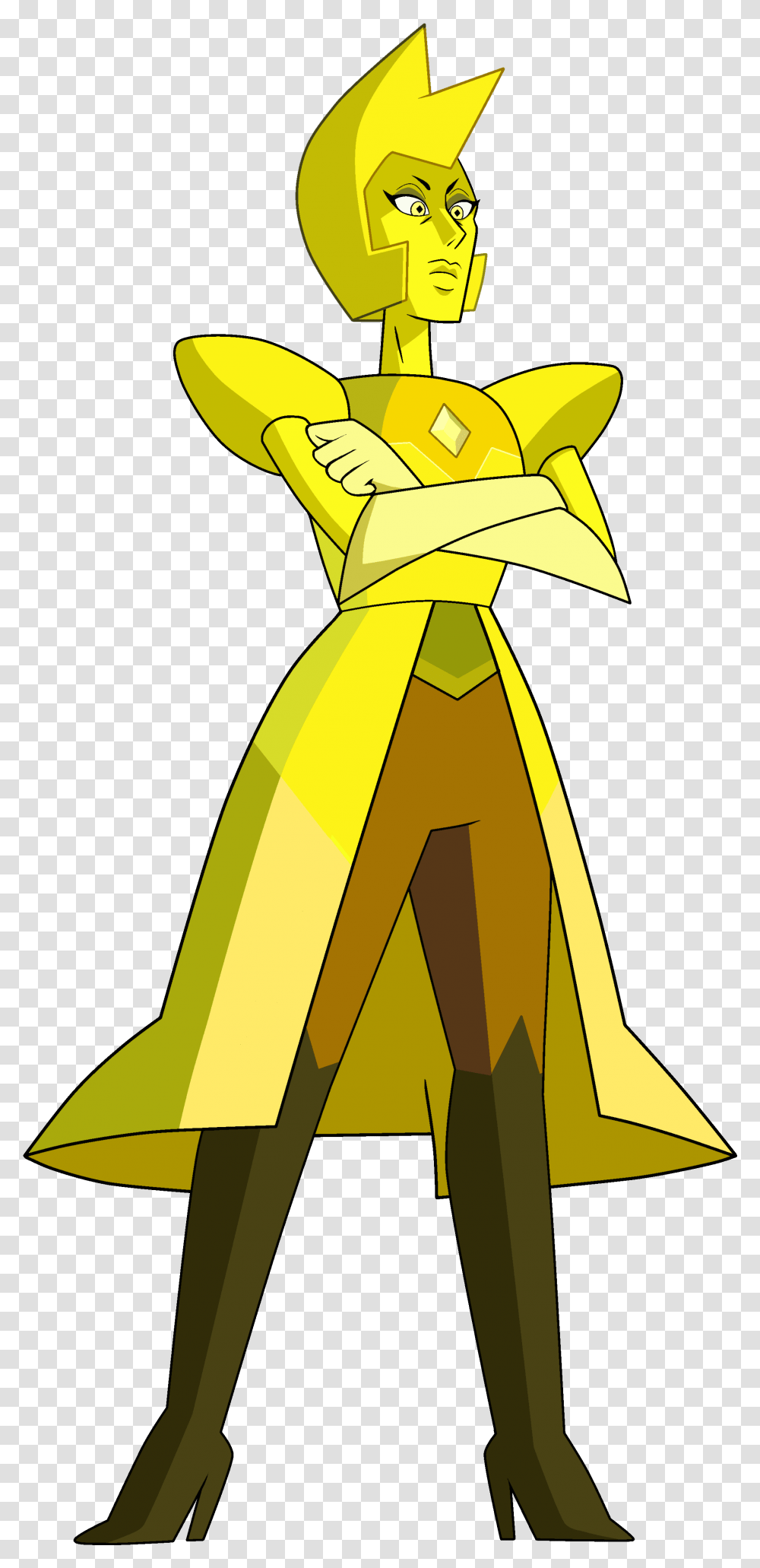 Cartoon Diamond Steven Universe Yellow Diamond Gemstone, Tie, Accessories, Gold Transparent Png