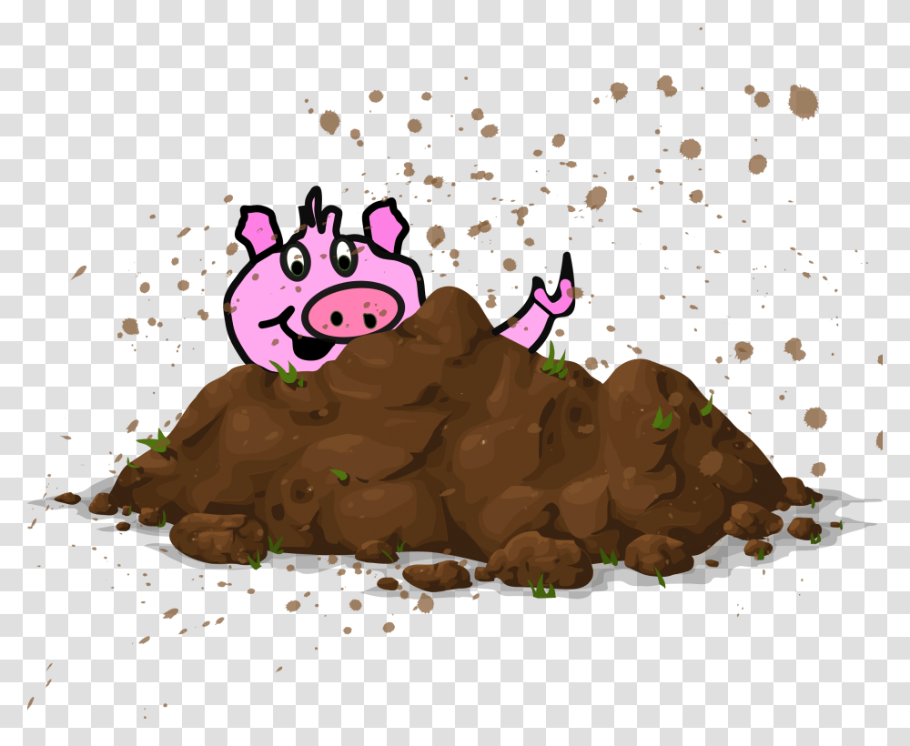 Cartoon Dirt Pile Clip Art, Animal, Mammal, Nature, Plant Transparent Png