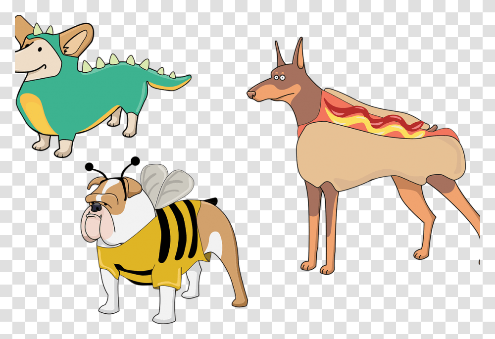 Cartoon Doberman, Animal, Horse, Mammal, Reptile Transparent Png