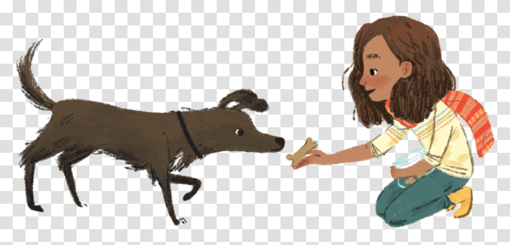 Cartoon Dog Bone Longdog, Person, Human, Animal, Mammal Transparent Png