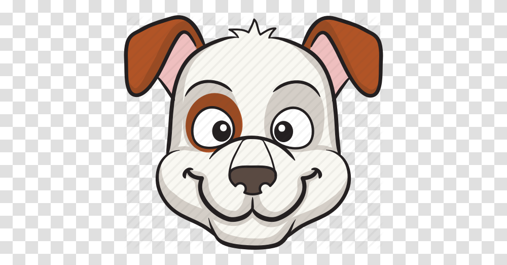 Cartoon Dog Emoji Emoticon Face Smiley Icon, Cushion, Pillow, Piggy Bank, Snout Transparent Png